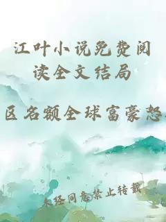 江叶小说免费阅读全文结局